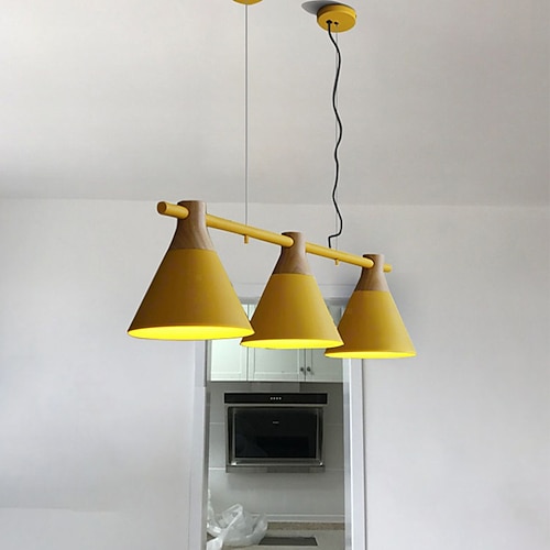 

91cm Single Design Pendant Light Metal Painted Finishes Modern Nordic Style 85-265V