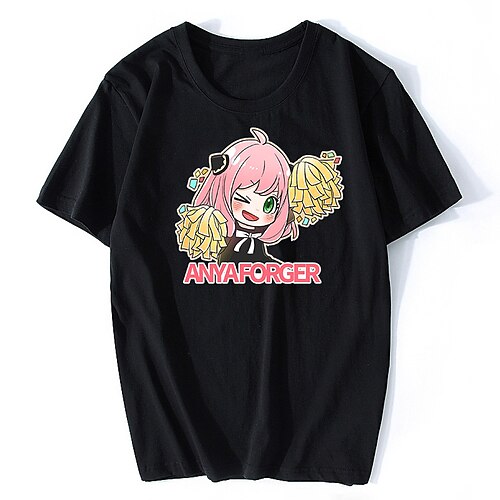 

Inspired by SPY×FAMILY Loid Forger Yor Forger Anya Forger T-shirt Cartoon 100% Polyester Anime Harajuku Graphic Kawaii T-shirt For Men's / Women's / Couple's