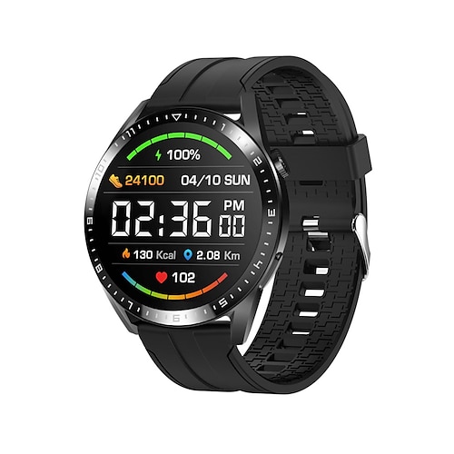 

ST5 Smart Watch 1.32 inch Smartwatch Fitness Running Watch Bluetooth Pedometer Call Reminder Activity Tracker Compatible with Android iOS Women Men Waterproof Long Standby Hands-Free Calls IP 67 46mm