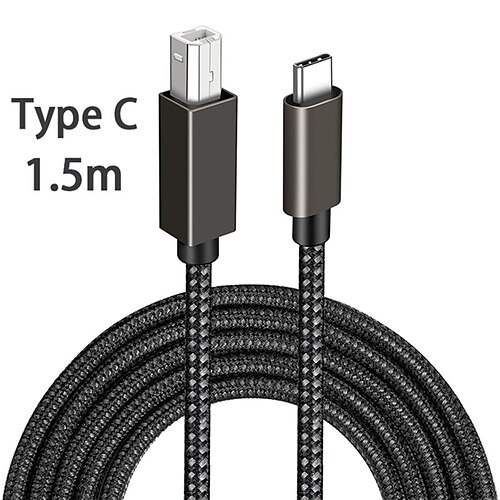 

USB 3.0 USB C Adapter Cable, USB 3.0 USB C to USB Type B Adapter Cable Male - Male 4K2K 1.5m(5Ft) 5.0 Gbps