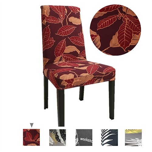 

Dinning Chair Cover Stretch Chair Seat Slipcover Soft Durable Washable Furniture Protector For Dinning Room Party