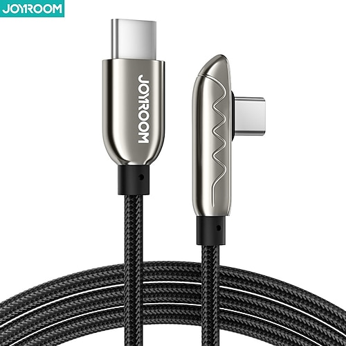 

1 Pack Joyroom USB C Cable 3.9ft USB C to USB C 2.4 A Charging Cable Fast Charging High Data Transfer Nylon Braided For Samsung Xiaomi Huawei Phone Accessory