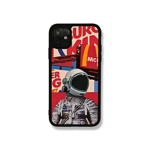 

Phone Case For Apple Classic Series iPhone 13 Pro Max 12 11 SE 2022 X XR XS Max 8 7 Portable Pattern Shockproof Cartoon Aluminum Alloy Silica Gel PC