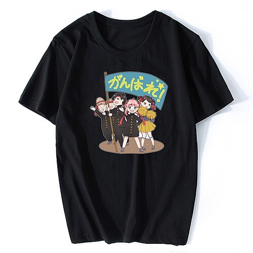 

Inspired by SPY×FAMILY Loid Forger Yor Forger Anya Forger T-shirt Cartoon 100% Polyester Anime Harajuku Graphic Kawaii T-shirt For Men's / Women's / Couple's