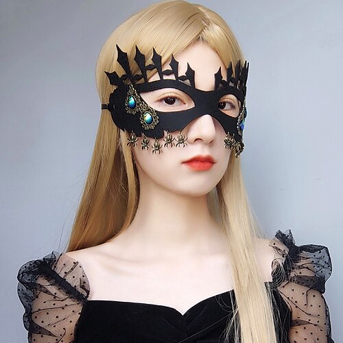 

Halloween Spider Mask New Half-face Mask Headgear Cross-border New Products For Adult Men And Women