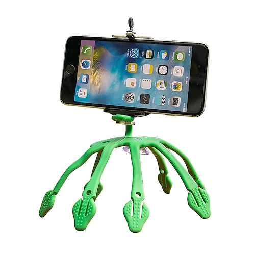 

Octopus Tripod Phone Stand Tentacle Phone Holder Adjustable Suction Cup Phone Holder for Desk Selfies / Vlogging / Live Streaming Compatible with All Mobile Phone