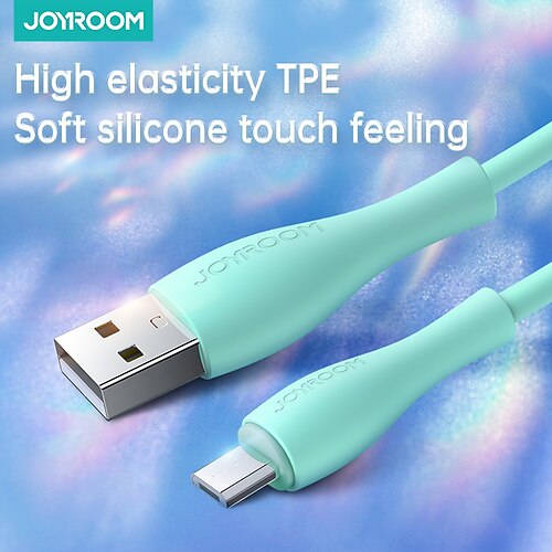 

1 Pack Joyroom USB 2.0 Cable 3.3ft USB A to micro B 2.4 A Charging Cable Fast Charging High Data Transfer Durable For Xiaomi Huawei Phone Accessory