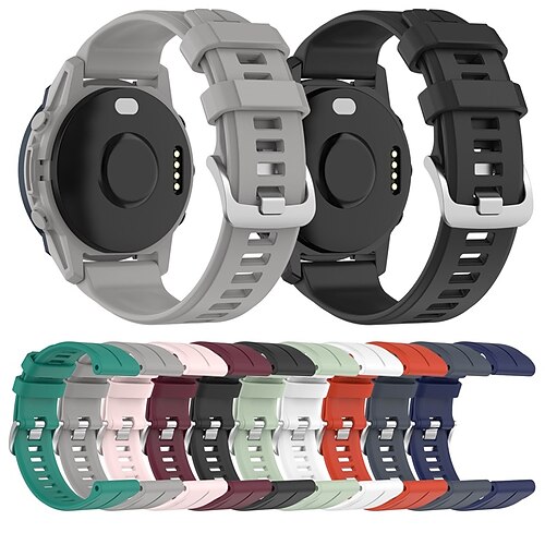 

1 pcs Smart Watch Band for Garmin Approach S60 Fenix 7/6/5/5 Plus Instinct 2/2 Solar / Solar / Instinct Standard Approach S62 Forerunner 945/935/745 22mm Silicone Smartwatch Strap Waterproof