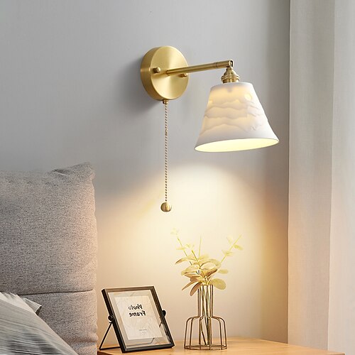 

Modern Nordic Style Indoor Wall Lights LED Living Room Bedroom Copper Wall Light 220-240V