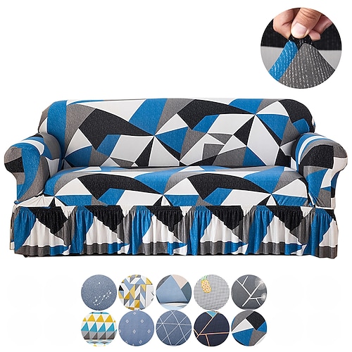 

Time Tunnel Printed Sofa Cover Skirt Decorative Slipcovers Elastic Furniture Protector Soft Couch Cover Fit Armchair/Loveseat/Three Seater/Four Seater