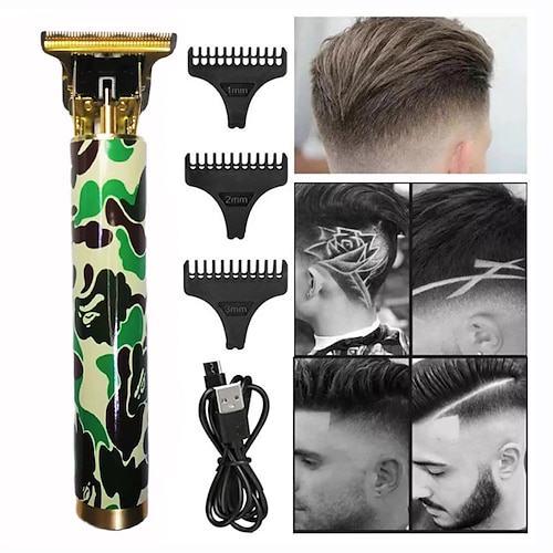 

T9 USB Electric Hair Cutting Machine Rechargeable Cut Hair Clipper Man Shaver Trimmer For Men Barber Professional Beard Trimmers