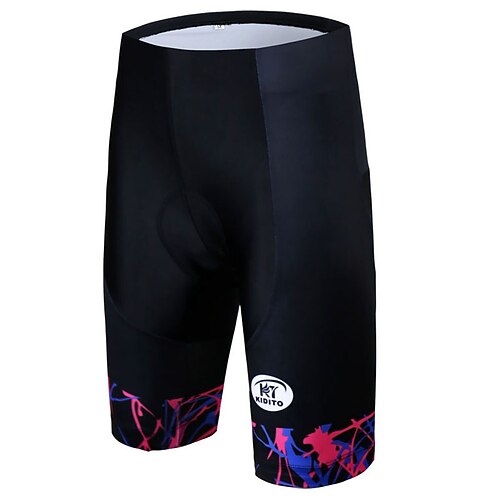 

Women's Bike Shorts Cycling Padded Shorts Bike Padded Shorts / Chamois Mountain Bike MTB Road Bike Cycling Sports Graphic 3D Pad Cycling Breathable Quick Dry Black Black White Polyester Spandex