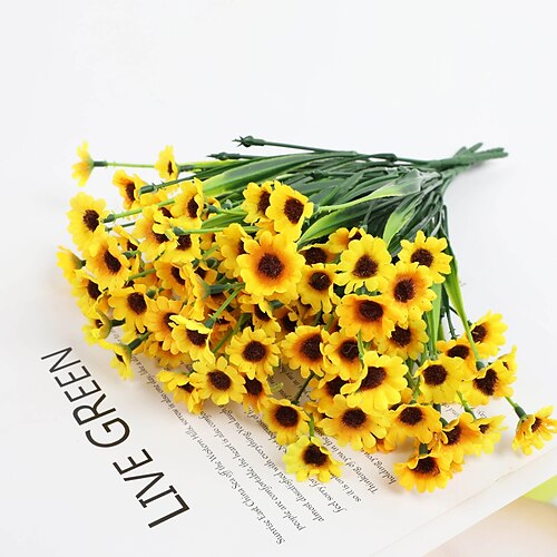 

Artificial Flower Small Daisy Fake Flower Bouquet 1pc