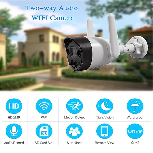 

AX-Y5 IP Camera 2MP Bullet WIFI Waterproof Motion Detection Remote Access Outdoor Support 128 GB