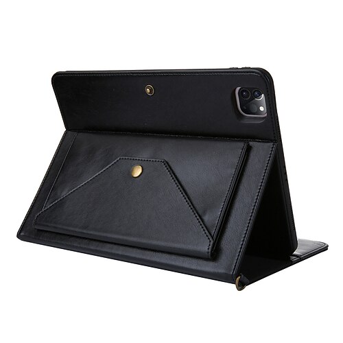 

Tablet Case Cover For Samsung Galaxy Tab S8 Plus S7 Plus A7 A7 Lite S6 Lite Galaxy Tab S7 11'' (2020) Portable Wallet Shoulder Strap Solid Colored PU Leather