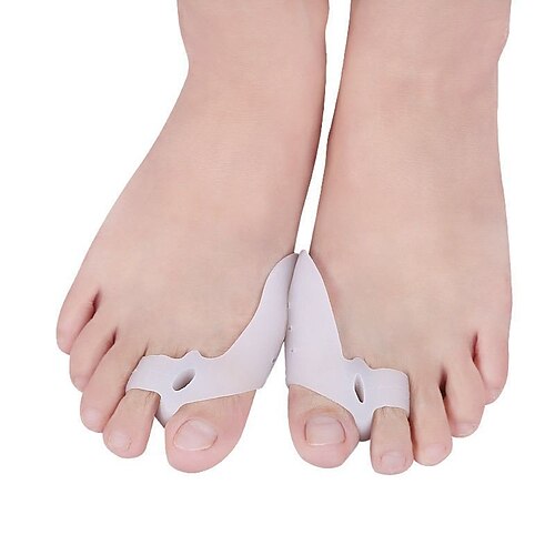 

Unisex Silicone Toe Separators Correction Fixed Practice / Beginner White / Rosy Pink 1 Pair All Seasons