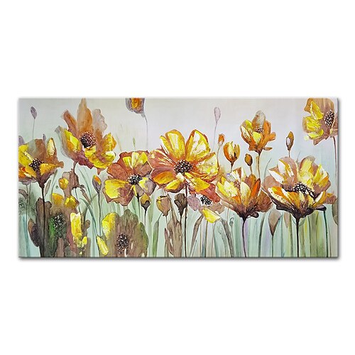 

Mintura Handmade Flowers Oil Paintings On Canvas Wall Art Decoration Modern Abstract Picture For Home Decor Rolled Frameless Unstretched Painting