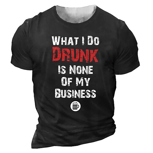 

Men's Unisex T shirt Tee 3D Print Graphic Prints Letter Crew Neck Street Daily Print Short Sleeve Tops Designer Casual Vintage Big and Tall Black Army Green Dark Gray / Summer