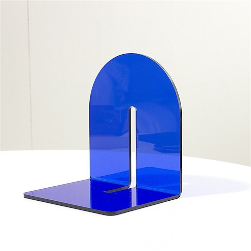 

Book Ends 1pcs Acrylic Decorative Bookends Non-Slip Bookends Bookends for School Office Business Easy to Carry Vintage Economy Universal Nonskid Heavy Duty 6.34.927.09 inch