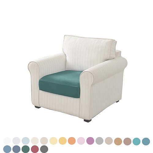 

1 Piece Velvet Stretch Couch Cushion Cover Plush Cushion Slipcover for Chair Cushion Furniture Protector Seat Cushion Sofa Cover with Elastic Bottom Washable