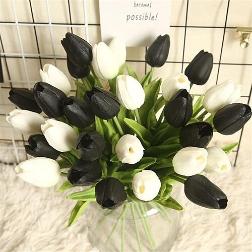 

10PCS Rtificial flower New style Tulip Tabletop flower PU 34cm/13