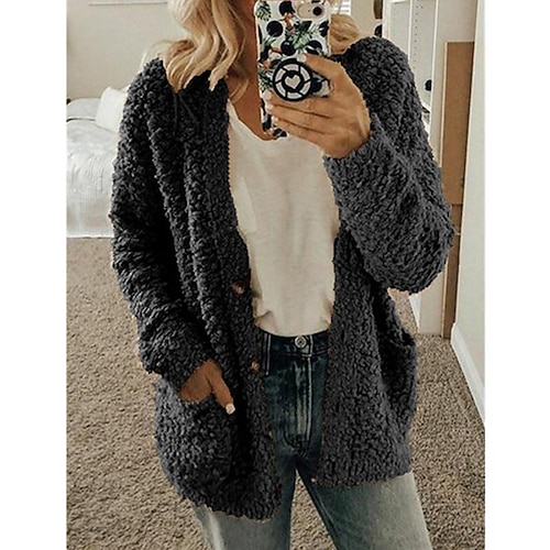

Ebay Amazon Wish2019 Autumn And Winter Hot Style European And American Cross-Border Foreign Trade Women's Woolen Coat Plus Size Top