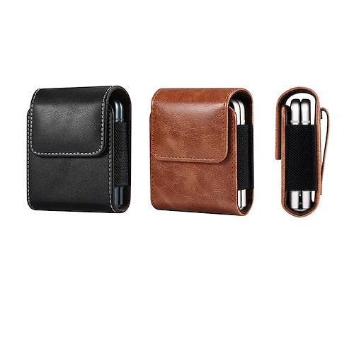 

Phone Case For Samsung Galaxy Waist Bag / Waist pack Z Flip Z Flip 3 Z Flip 2 Universal Clip On Phone Case Leather Solid Colored Nylon PU Leather