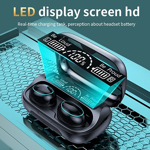 

M36 True Wireless Headphones TWS Earbuds In Ear Bluetooth 5.2 Stereo with Charging Box Smart Touch Control for Apple Samsung Huawei Xiaomi MI Zumba Yoga Fitness Mobile Phone