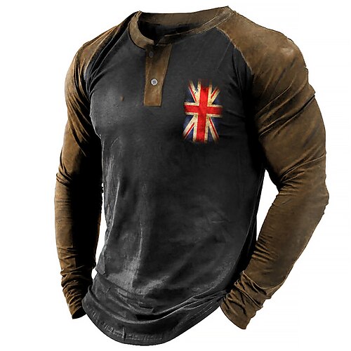 

Men's Unisex Sweatshirt Pullover Color Block Graphic Prints National Flag Patchwork Print Casual Daily Sports 3D Print Designer Casual Hoodies Sweatshirts Black