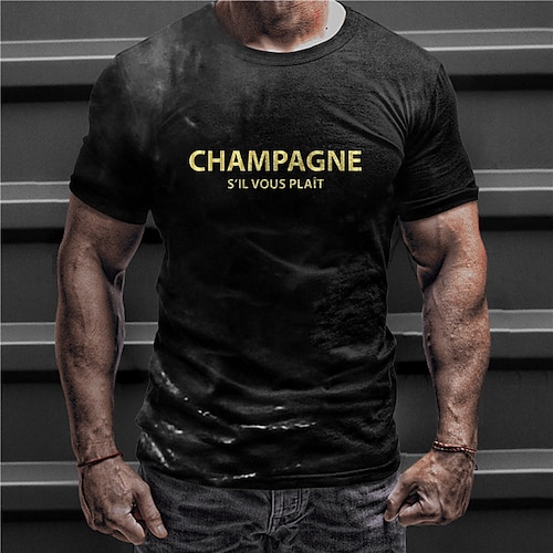 

Men's Unisex T shirt Tee 3D Print Graphic Patterned Letter Crew Neck Street Daily Print Short Sleeve Tops Designer Casual Vintage Big and Tall Black / Summer / Summer