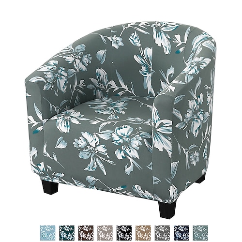 

Club Chair Slipcover Stretch Armchair Covers 1-Piece Club Tub Chair Covers Sofa Cover Couch Furniture Protector Cover Jacquard Spandex Couch Covers for Living Room