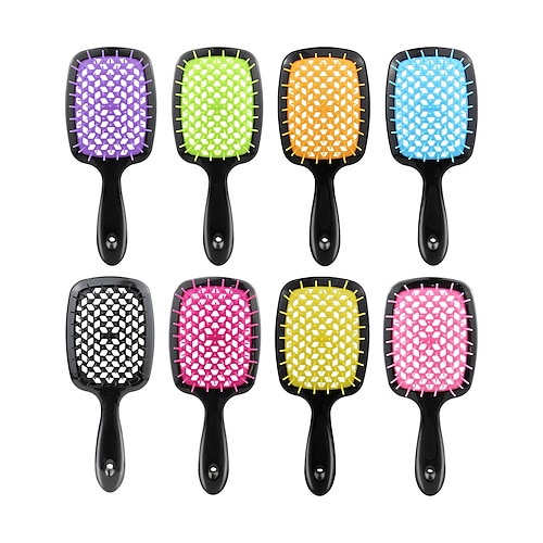 

Hair Brush Detangler Soft Bristles Air Cushion Massage Comb Head Smooth Hair Wide-tooth Comb Curly Hair Air Mesh Comb Hairdressing Non-knot Comb