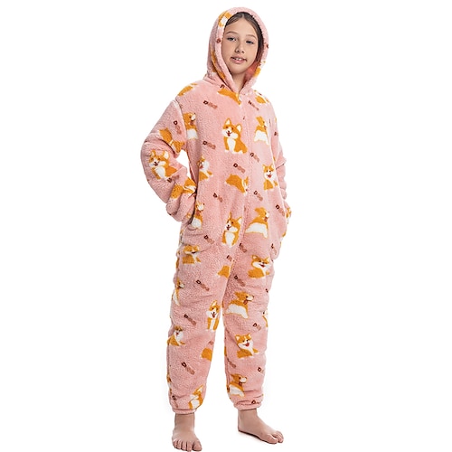 

Kid's Teenager Kigurumi Pajamas Nightwear Animal Onesie Pajamas Cosplay For Men and Women Boys and Girls Christmas Animal Sleepwear Cartoon Festival / Holiday Costumes