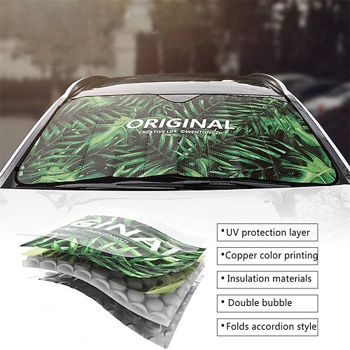 

70140cm Car Windshield Visor Front Windshield Sunshade Cover Picnic Mat Sun Shade UV Visiere Protection Curtain Sunshade Film