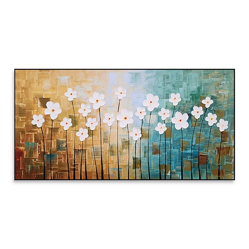 

Handmade Oil Painting Canvas Wall Art Decoration 3D Palette Knife Flower for Home Decor Rolled Frameless Unstretched Painting