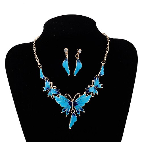 

1 set Jewelry Set For Women's Party Evening Gift Festival Alloy Fancy Butterfly Animal