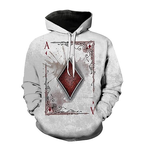 

Inspired by Heart of The Cards Playing Cards Poker Hoodie Anime 100% Polyester Anime 3D Graphic Street Style Hoodie For Men's / Women's / Couple's