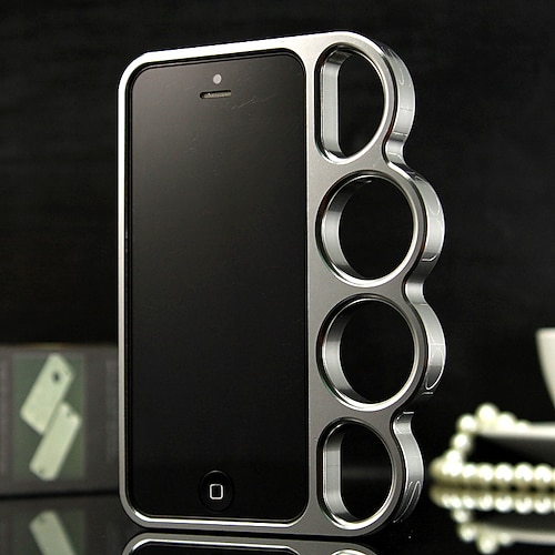 

Phone Case For Apple Classic Series iPhone 13 iPhone 13 Pro iPhone XS iPhone X iPhone 8 Plus iPhone 8 iPhone 7 Plus iPhone 7 Portable Full Body Protective Case with Ring Solid Colored Aluminum Alloy