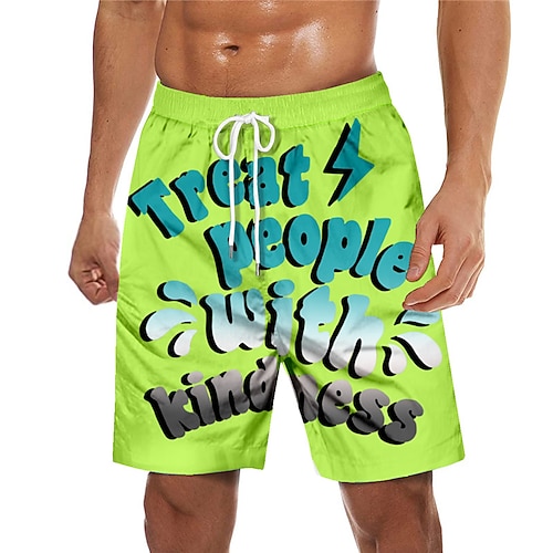 

Men's Swim Trunks Swim Shorts Quick Dry Board Shorts Bathing Suit with Pockets Drawstring Swimming Surfing Beach Water Sports Printed Spring Summer