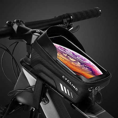 

ROCKBROS 1 L Sacca da manubrio bici Schermo touch Anti-pioggia Asciugatura rapida Borsa da bici TPU pelle sintetica Marsupio da bici Borsa da bici Ciclismo Attività all'aperto