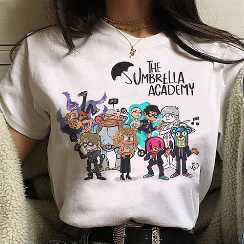 

Inspired by The Umbrella Academy Season 3 TV Series T-shirt TV Movie 100% Polyester Anime Classic Street Style T-shirt For Men's / Women's / Couple's