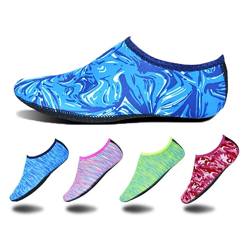 

Муж. Жен. Обувь для плавания Аква Носки Босиком Надевать Дышащий Легкость Быстровысыхающий Обувь для плавания для Йога Плавание Серфинг Пляж Голубой Синий