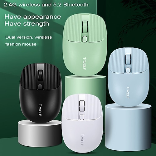 

Q19 Bluetooth Wireless Mouse 2.4G Notebook Tablet PC Office Color Girls Computer Accessories Game Mouse