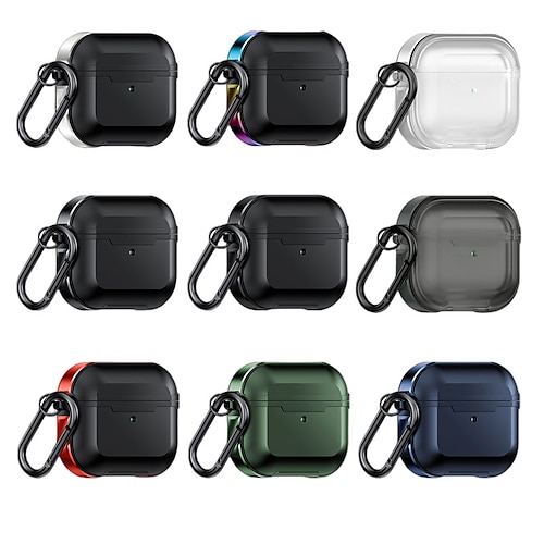 

Case Cover Compatible with AirPods Pro Airpods 1/2 AirPods 3 Shockproof Multi Color Solid Color TPU Headphone Case