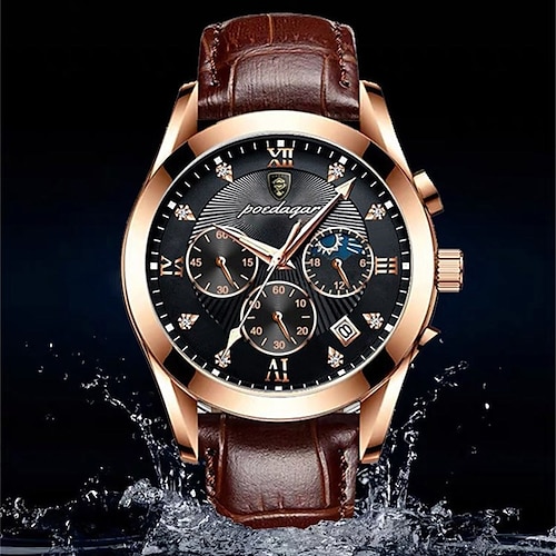 

New Waterproof Luminous Calendar High-End Quartz Men'S Watch Trendy Fashion Business Atmosphere Sports Watch