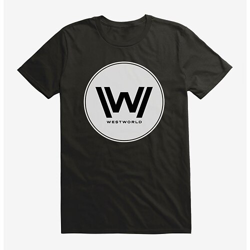 

Inspired by Westworld W Circle Icon T-shirt TV Movie 100% Polyester Anime Classic Street Style T-shirt For Men's / Women's / Couple's