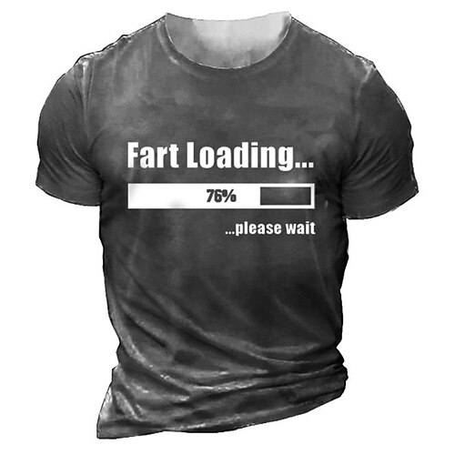 

Men's Unisex T shirt Tee 3D Print Graphic Patterned Letter Crew Neck Street Daily Print Short Sleeve Tops Designer Casual Vintage Big and Tall Black Army Green Dark Gray / Summer / Summer