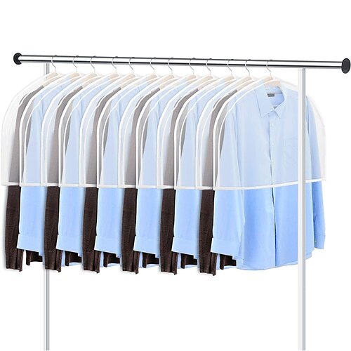 

Dust Clothes Cover Clothes Storage Wardrobe Suit Bags Closet Hangers Case Clothing Cover Dust Bag Hanging Organizer