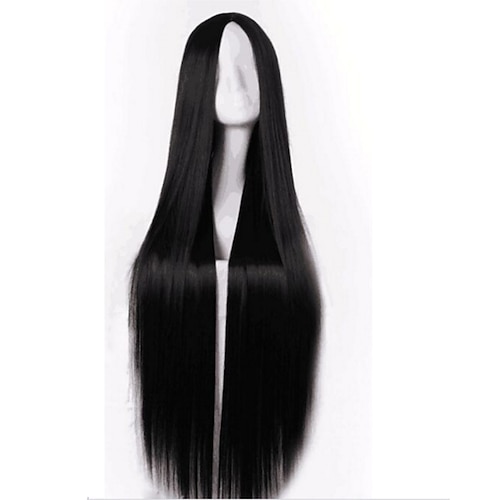 

Synthetic Wig Straight Middle Part Machine Made Wig Medium Length Black Synthetic Hair Women's Soft Party Easy to Carry Black / Daily Wear / Party / Evening / Daily