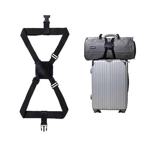 

Luggage Straps Travel Trolley Case Backpack Elastic Straps Nylon Elastic Pu Leather Cross Straps